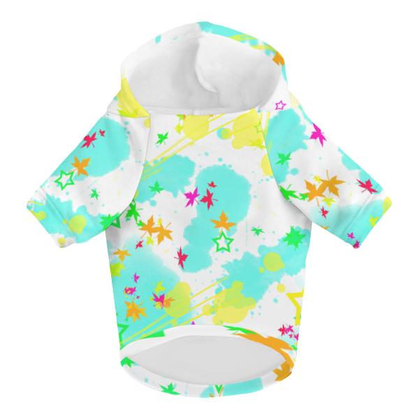 Hunde-Hoodie, Hundemotiv Krümel– bunte Popart, gemütlich, waschbar, Polyster